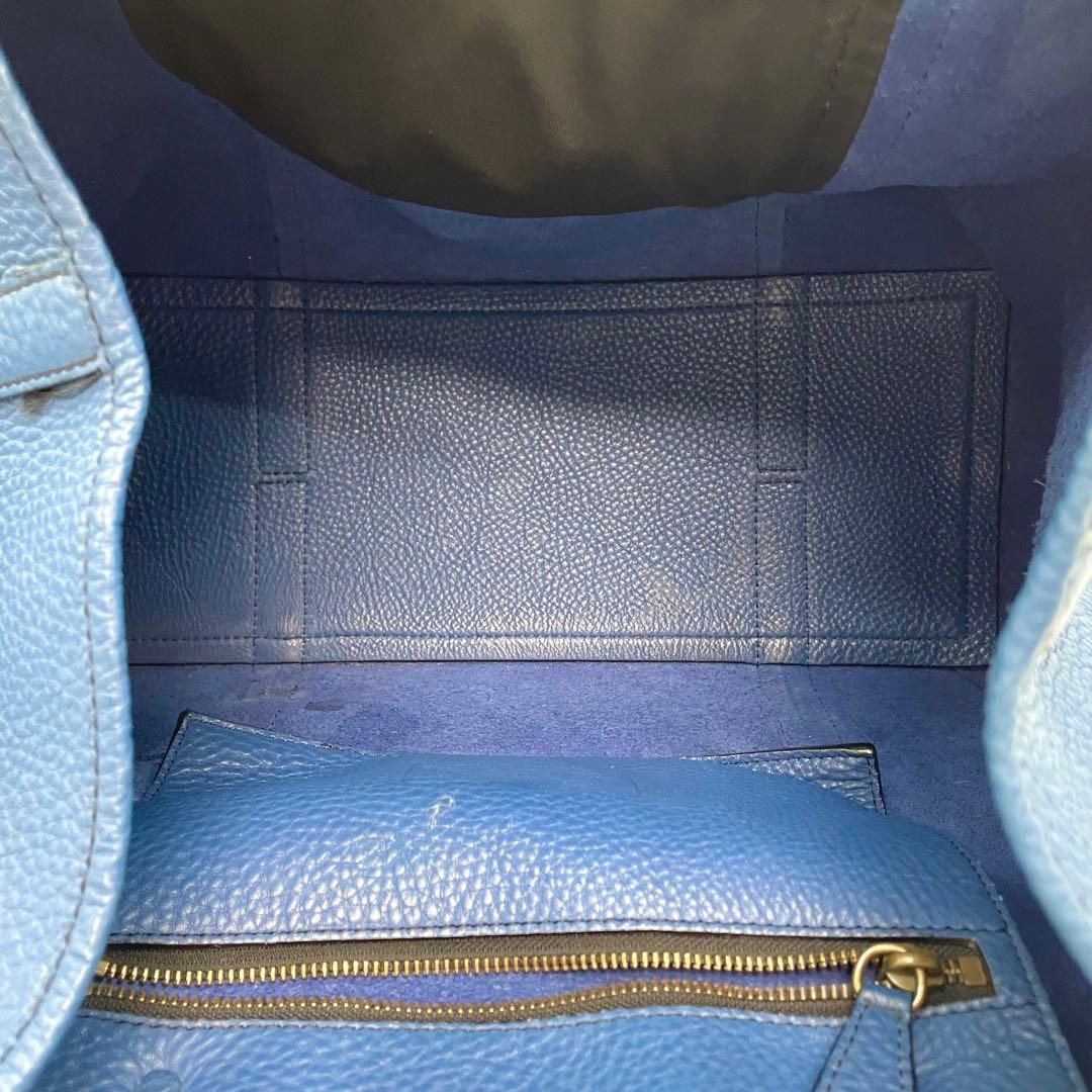 希少色！　コーチ　ビジネスバッグ　メンズ　トートバッグ　大容量　ブルー