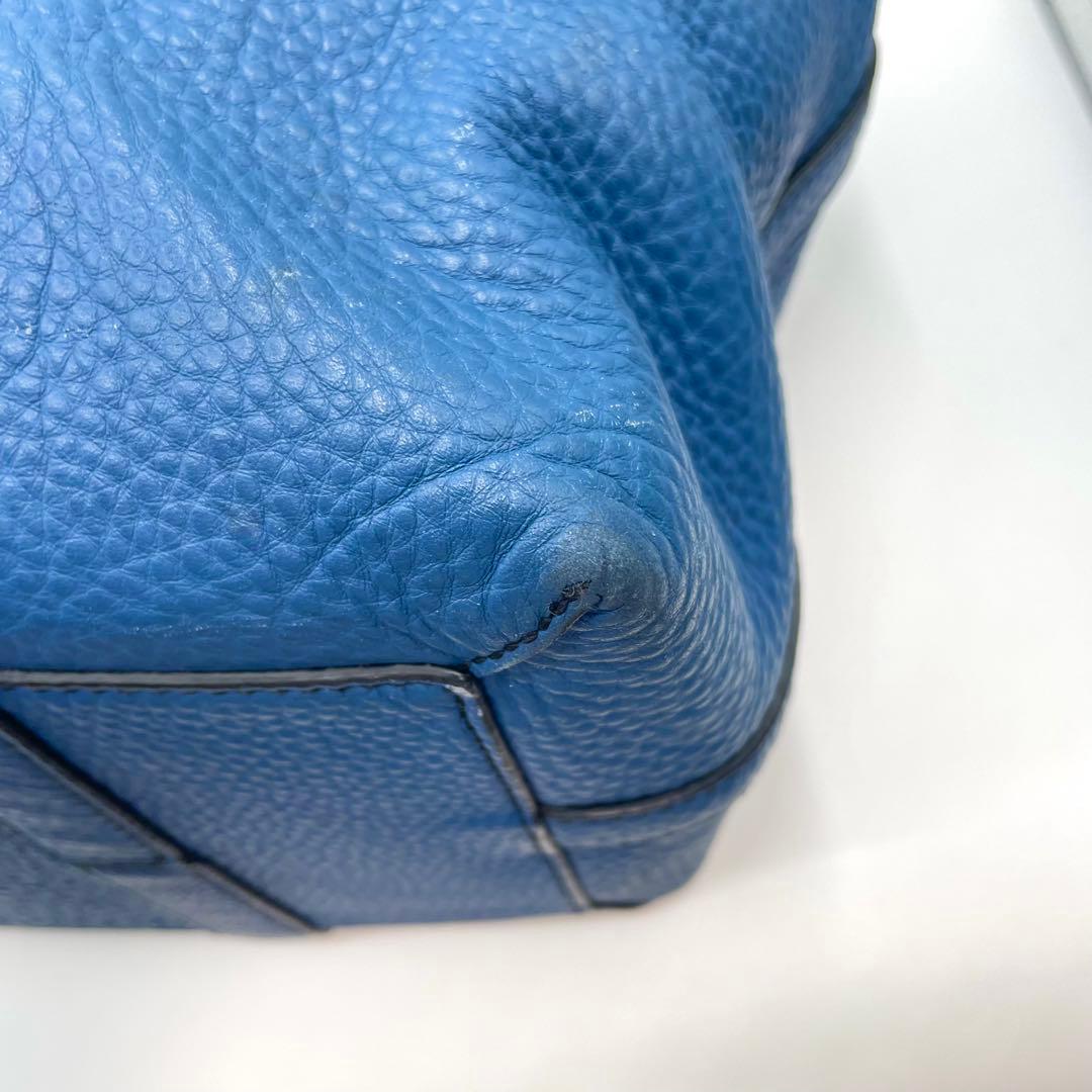 希少色！　コーチ　ビジネスバッグ　メンズ　トートバッグ　大容量　ブルー