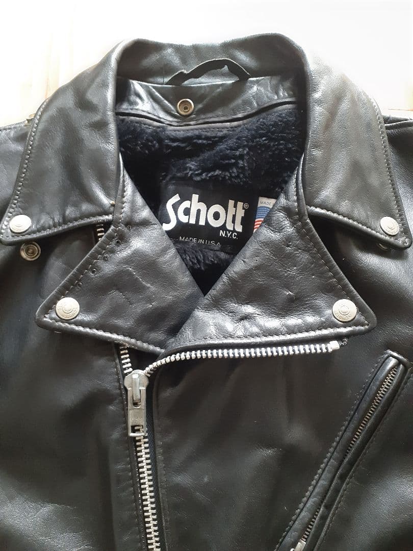 希少 Schott 125 ダブルライダース ブラック　40