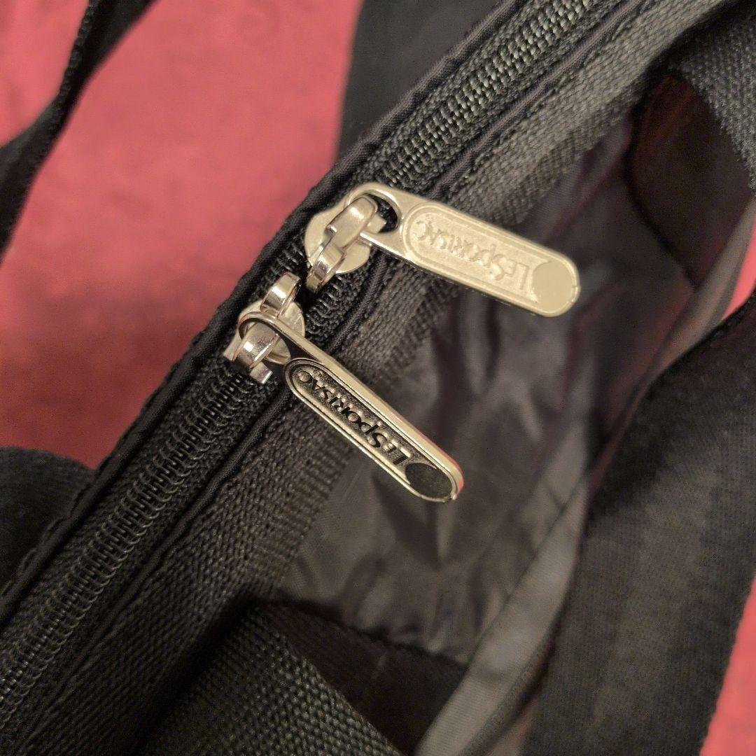 LESPORTSAC ブラックボストンバッグ