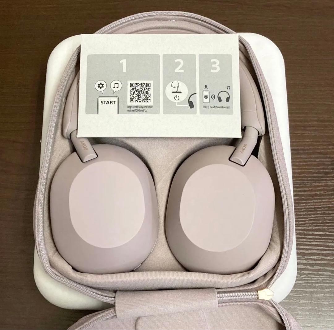 ★美品★ SONY WH-1000XM5 スモーキーピンク
