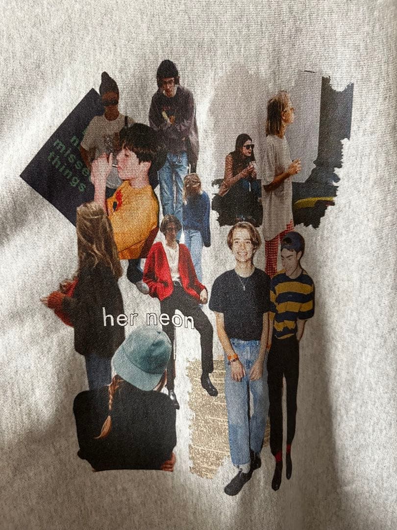 her neon グレー スウェット L