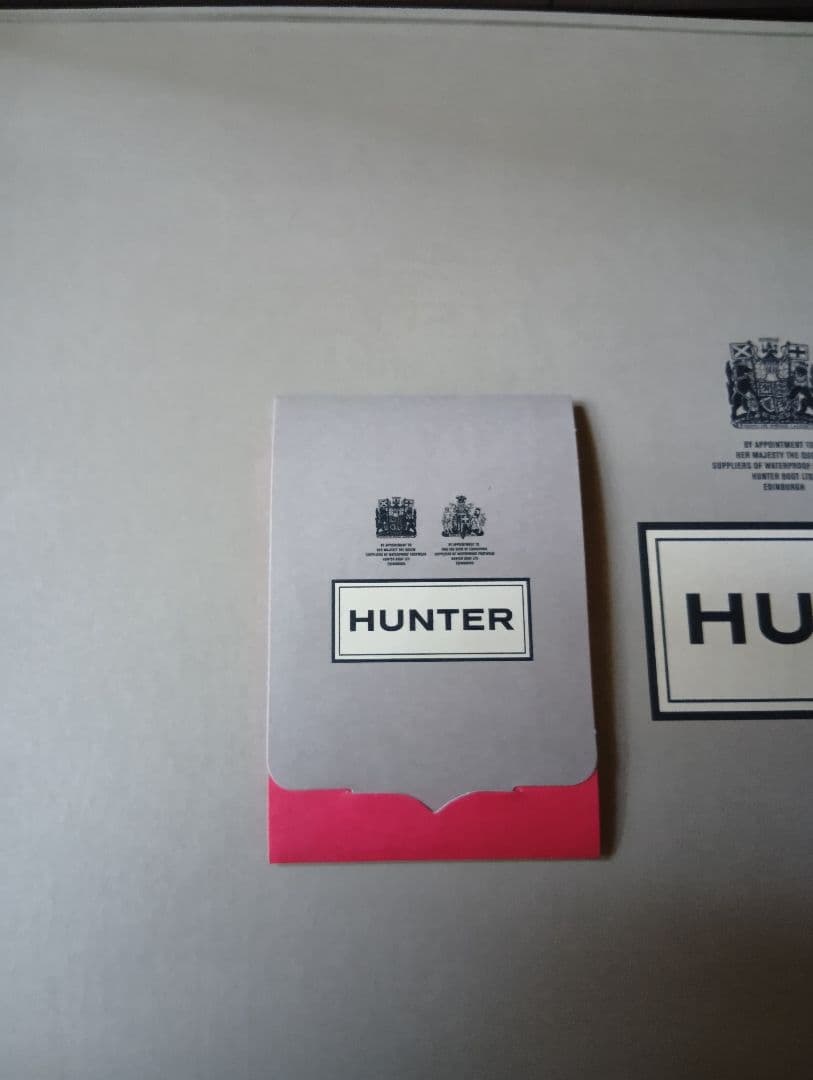 ひろ　HUNTER ブラック レインブーツ バックル付き