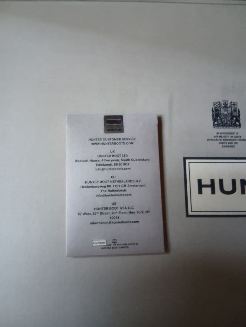 ひろ　HUNTER ブラック レインブーツ バックル付き