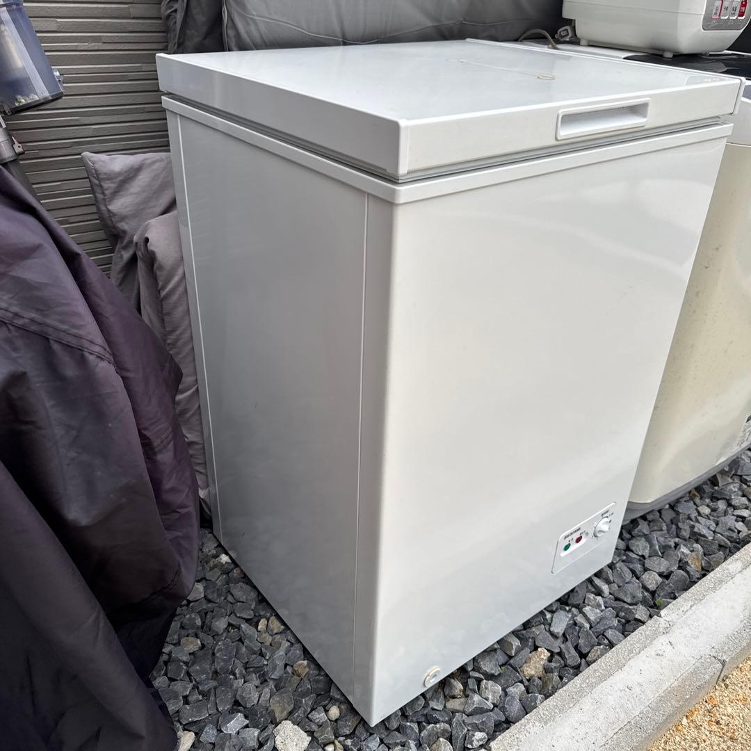 IRISOHYAMA アイリスオーヤマ　ホワイト 冷凍庫 温度調整