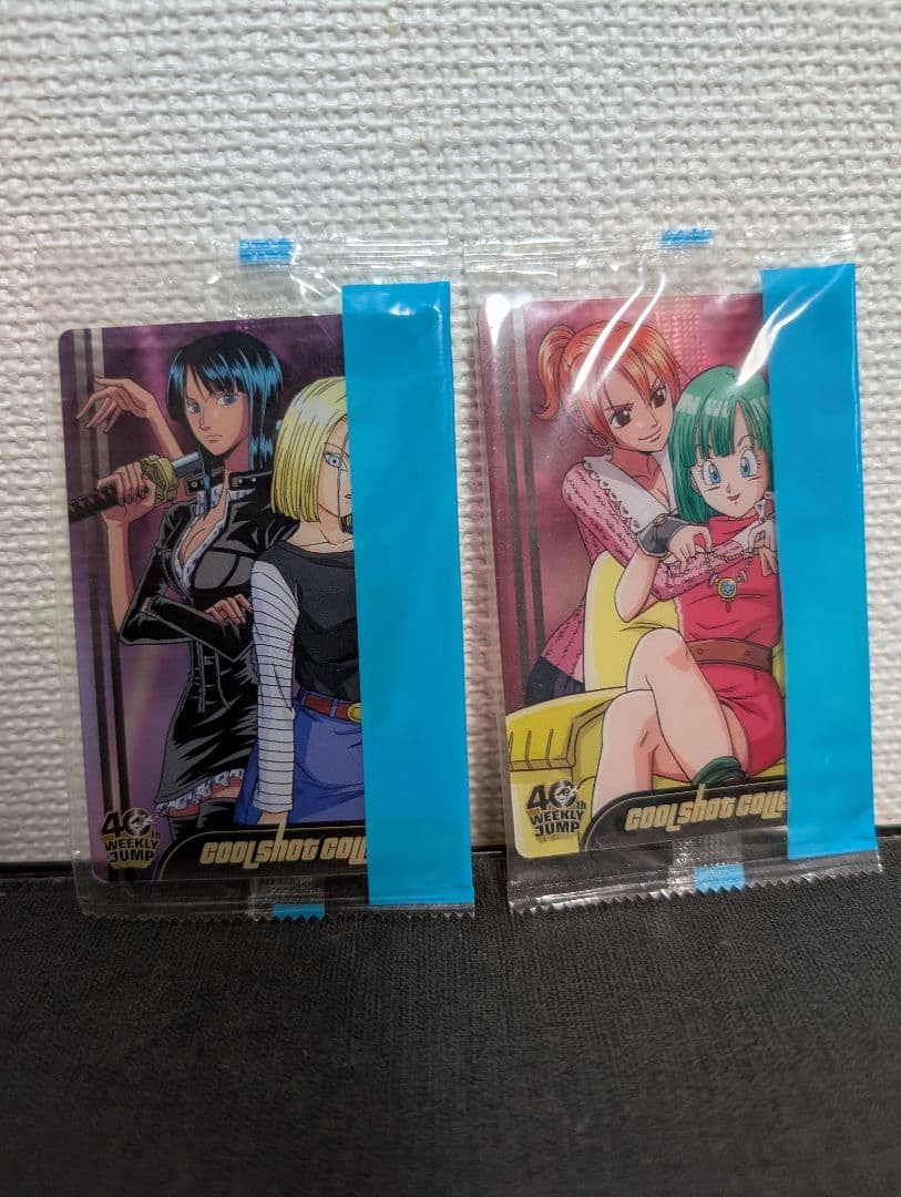 未開封ジャンプ40周年　ドラゴンボール✖️ワンピース　ウエハースカード