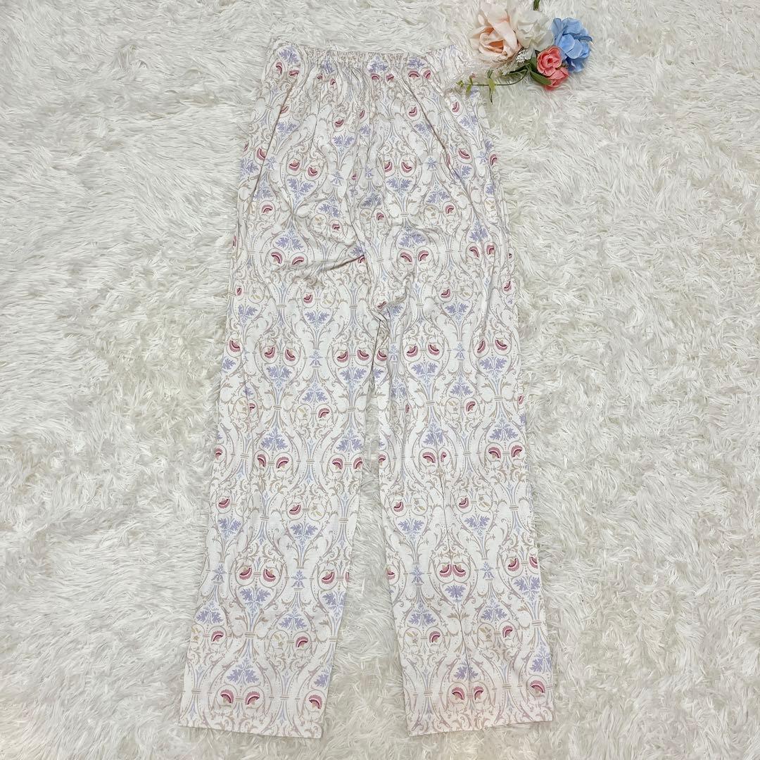 【未使用タグ付き✨】Wacoal MINTON 花柄 パジャマ L 日本製