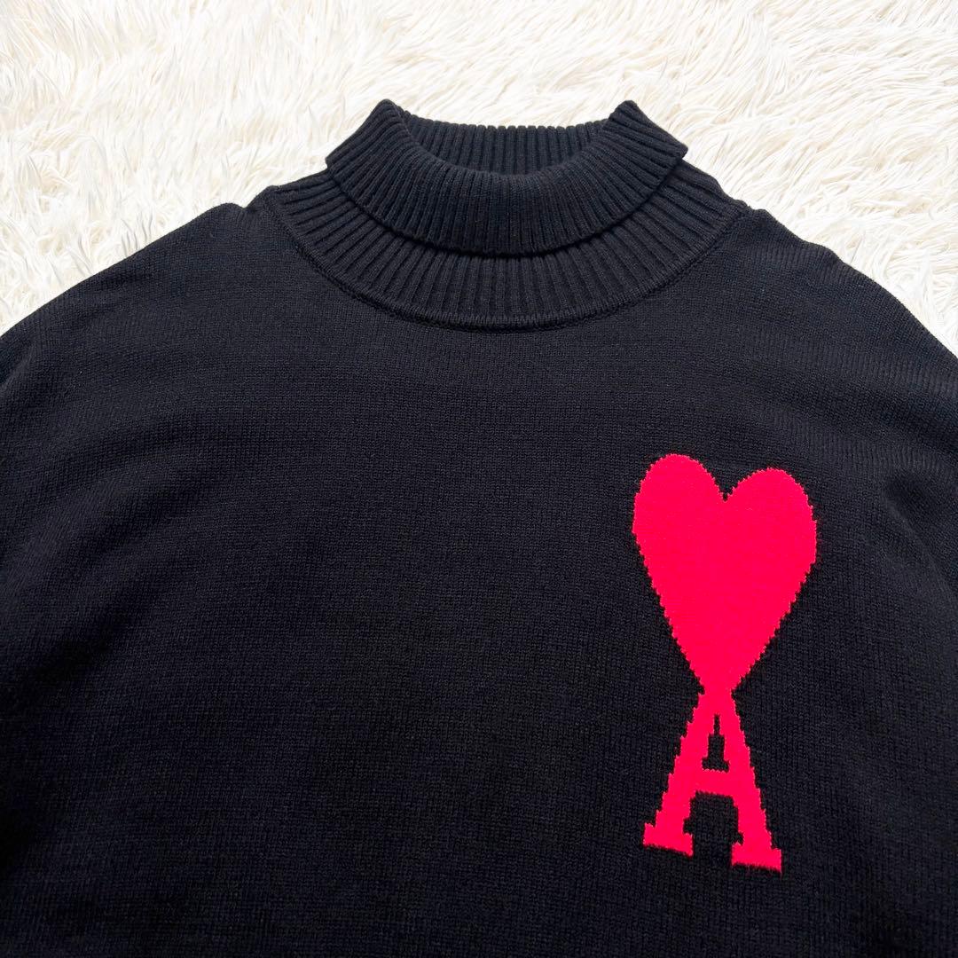 ✨美品✨アミパリス　タートルネックニット　ブラック　ハイネック　男女兼用　M