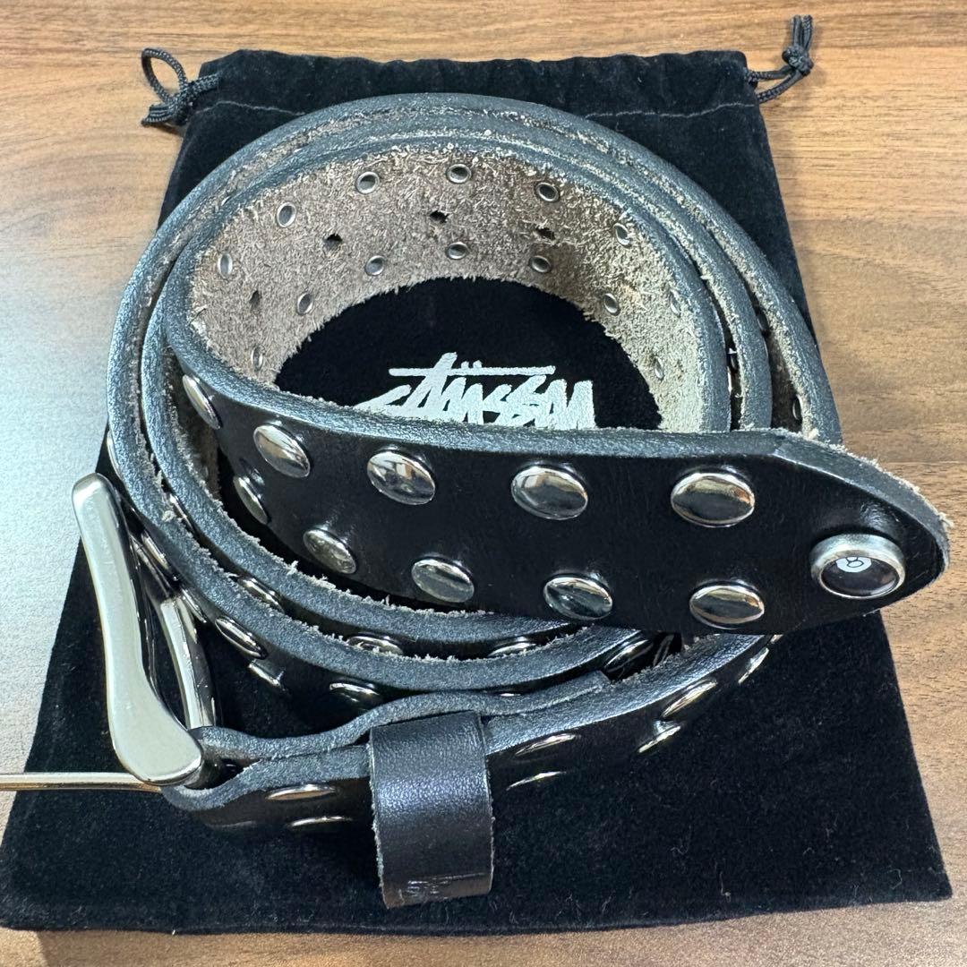 ステューシー スタッズベルトStussy 8 BALL STUDDED BELT