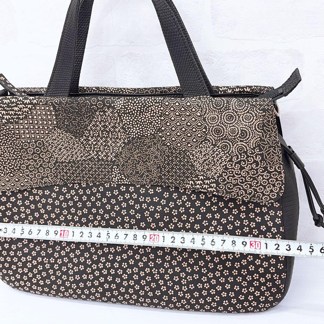 【shino】印傳 バッグ ショルダーバッグ ハンドバッグ 2WAY 柄