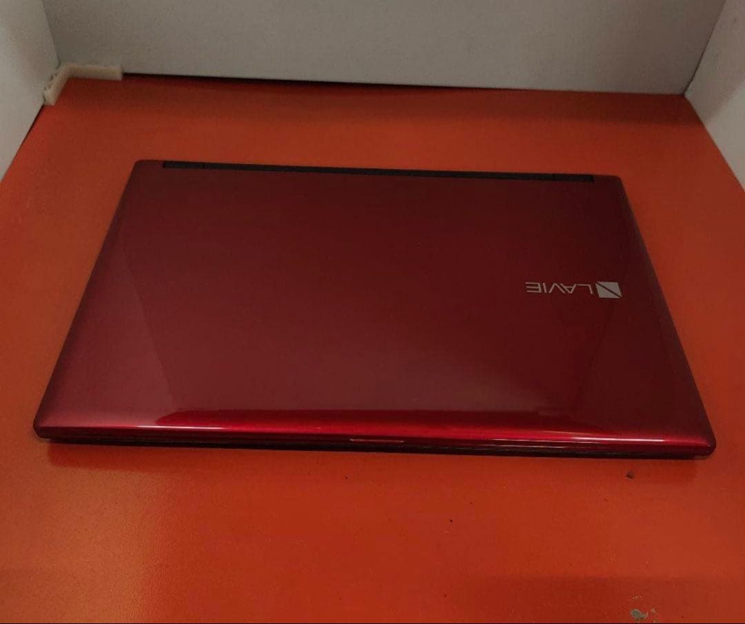 LAVIE ノートPC 赤色 本体 + マウス　一部難有り