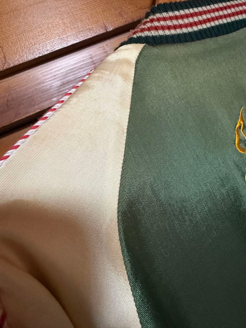 cropped heads スカジャン　芸者　虎　リバーシブル　Lサイズ