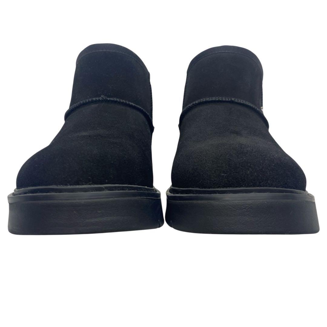 【極美品】 スケッチャーズ　24cm スリップインズ ムートンブーツ ブラック