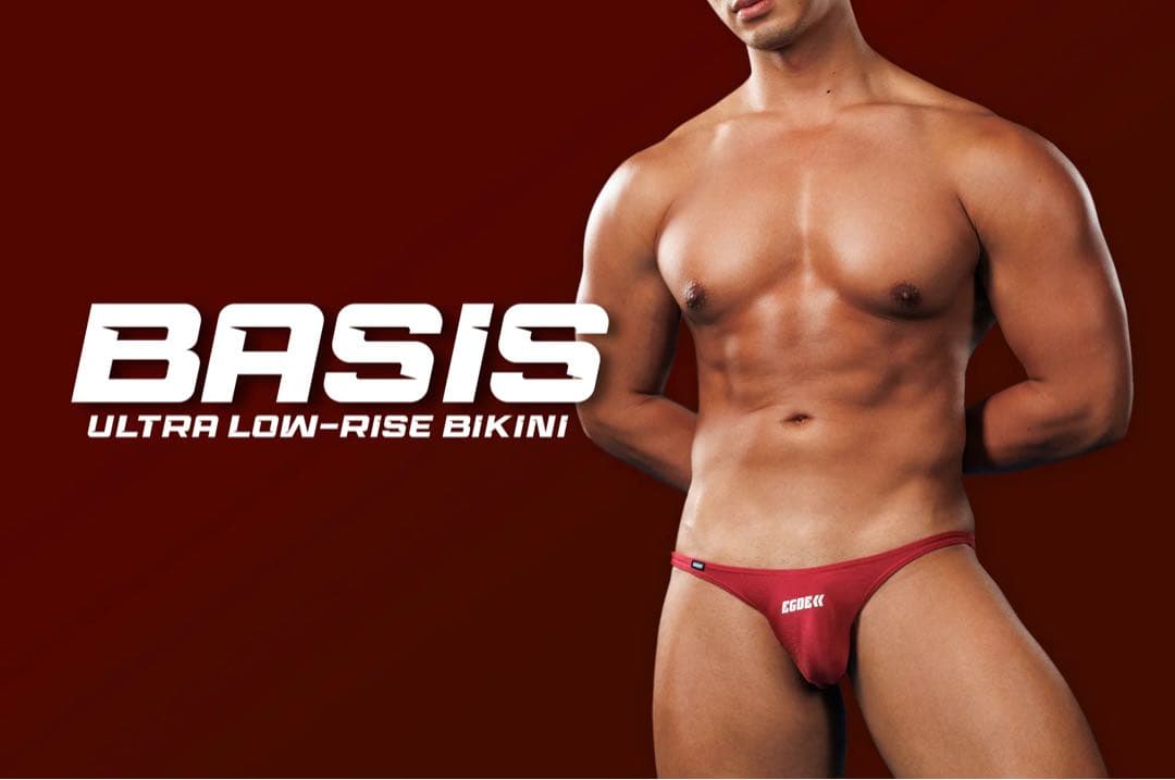 【ヒカリ】EGDE エッジ　BASIS ビキニ　ローライズ　サポーター　M