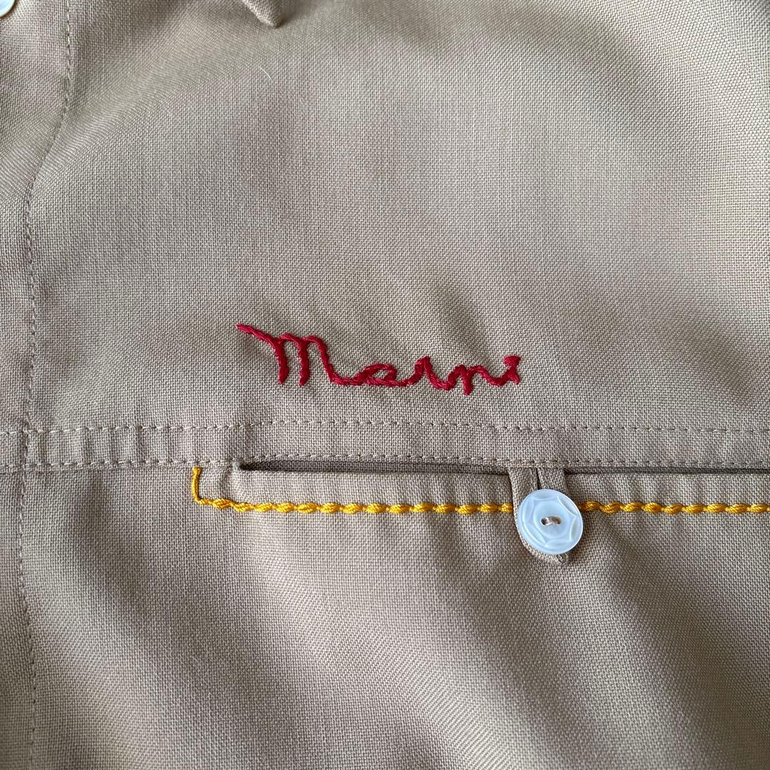 ジェイ　Marni ベージュ トロピカルウールシャツ