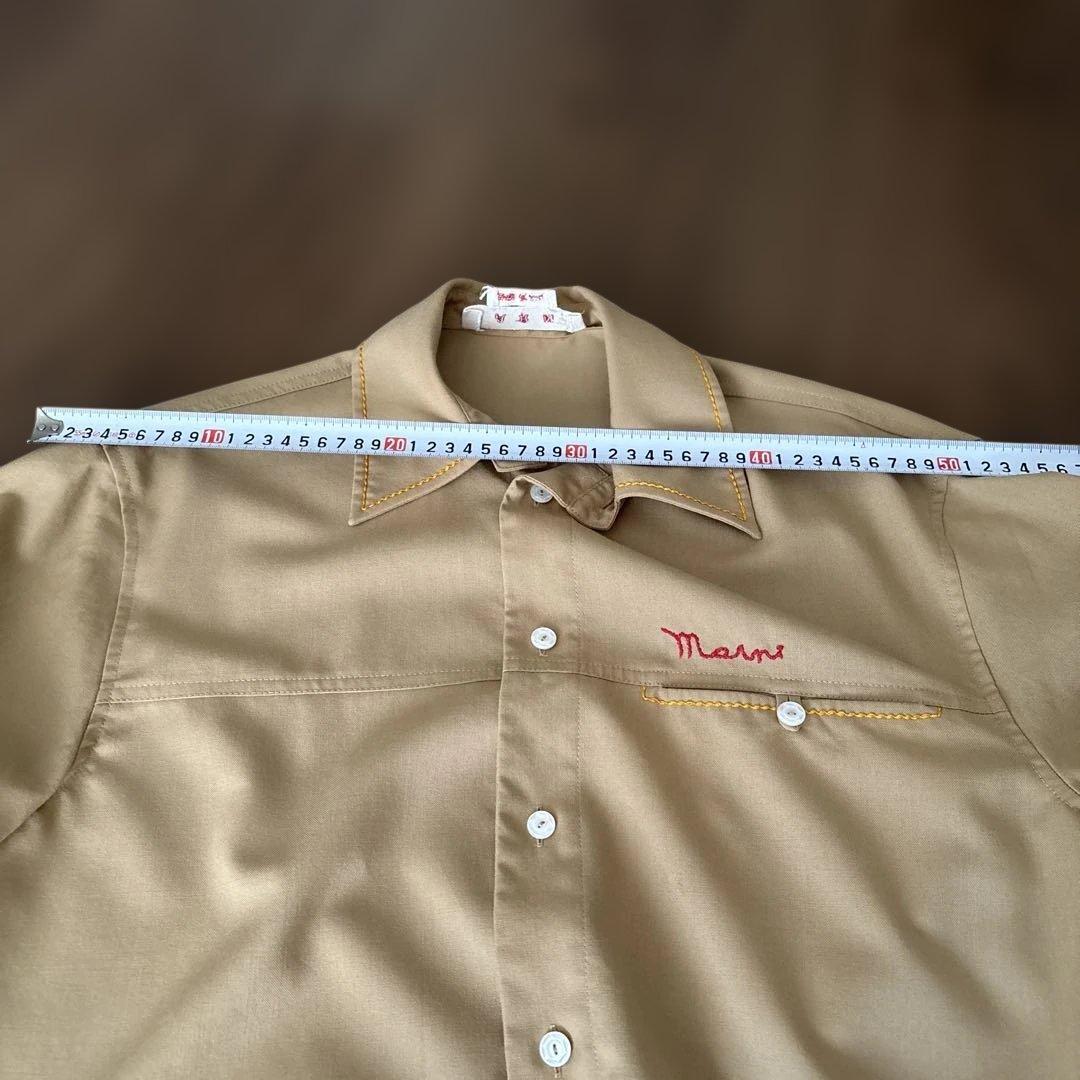 ジェイ　Marni ベージュ トロピカルウールシャツ