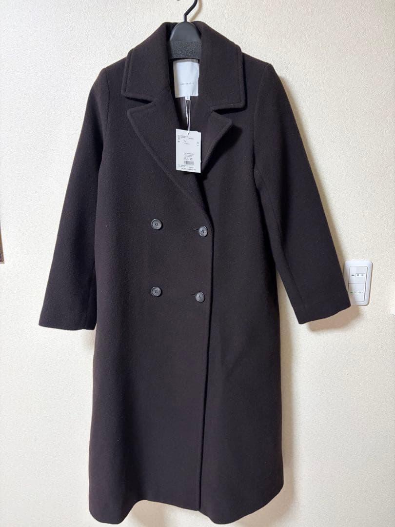 ウールチェスターコート Sサイズ ダークブラウン