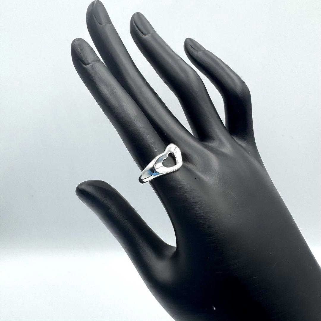 【TIFFANY&Co】鏡面仕上げ　エルサペレッティ　オープンハート リング