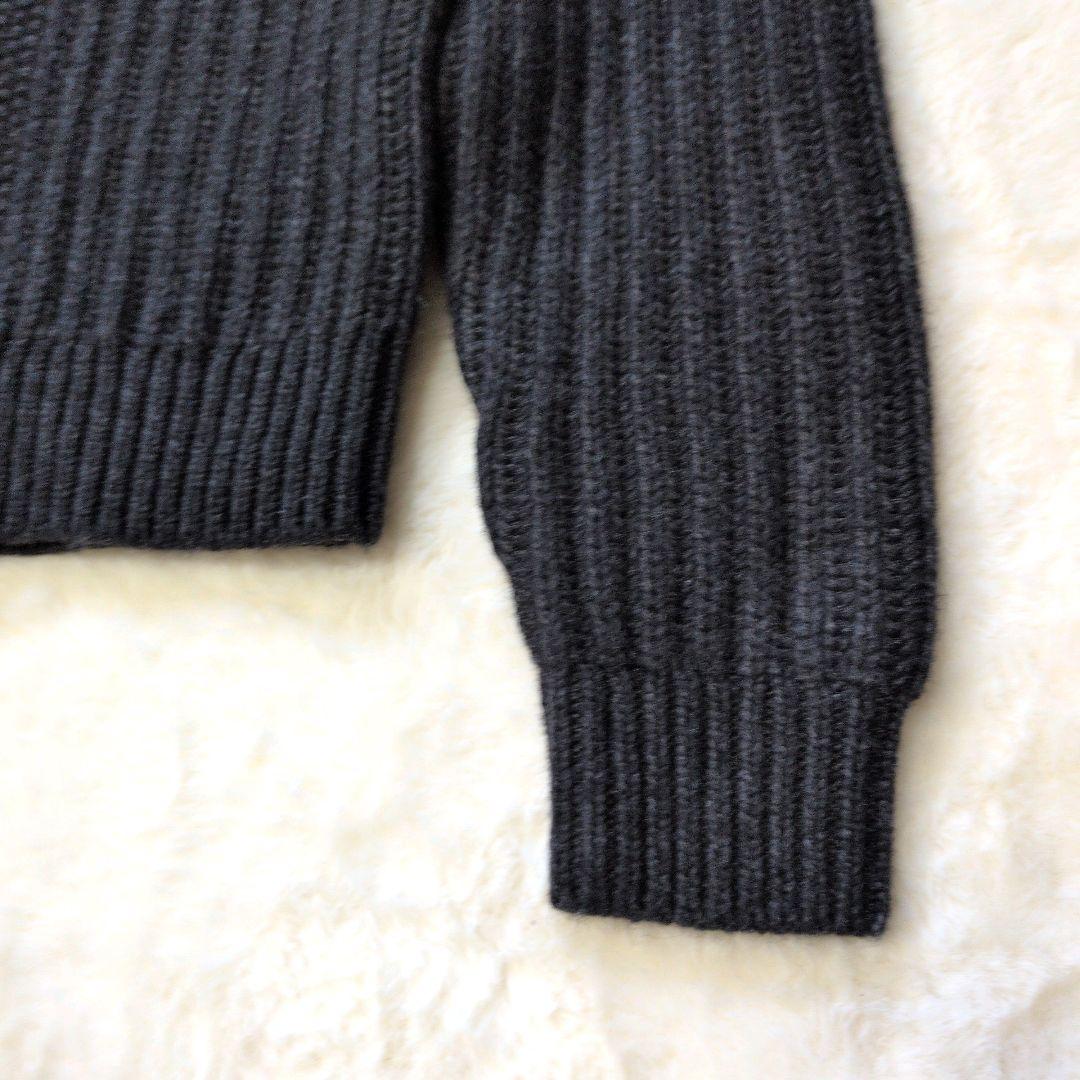 【新品】theory セオリー 異素材 ケーブルニット クルーネック S