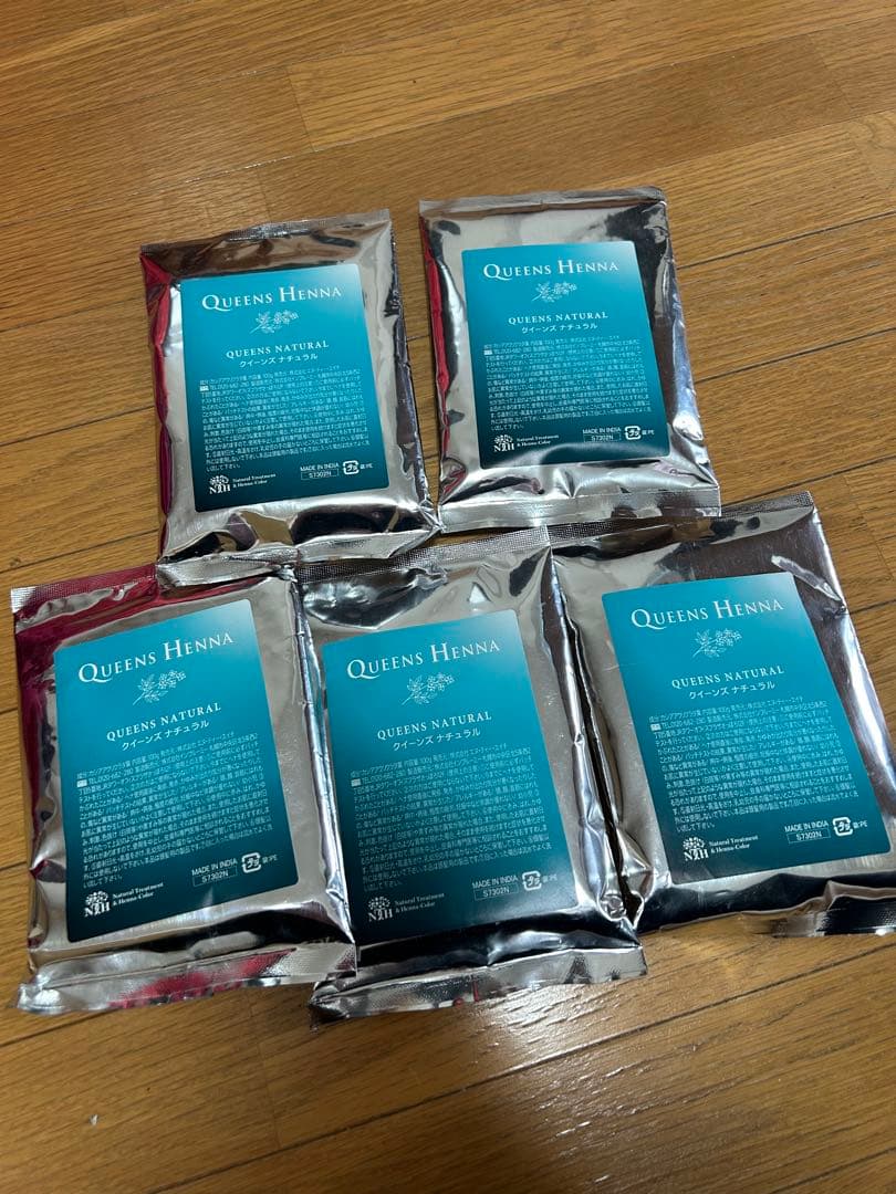 QUEENS HENNA QUEENS NATURAL 5パック
