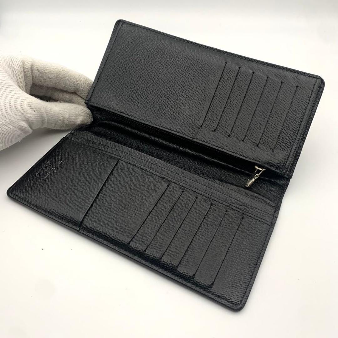 鑑定済み ルイヴィトン ポルトフォイユ ブラザ ダミエ グラフィット 長財布 黒