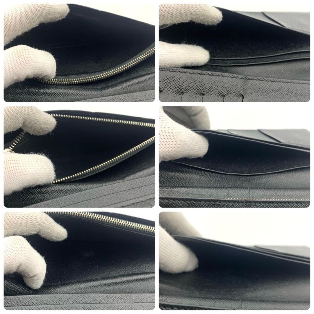 鑑定済み ルイヴィトン ポルトフォイユ ブラザ ダミエ グラフィット 長財布 黒