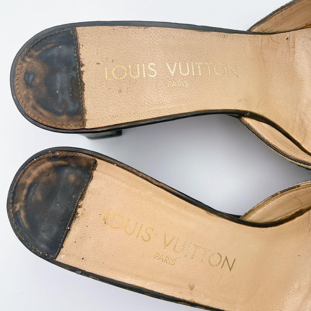 美品✨LOUIS VUITTON ルイヴィトン 靴 37 ミュール　24.0