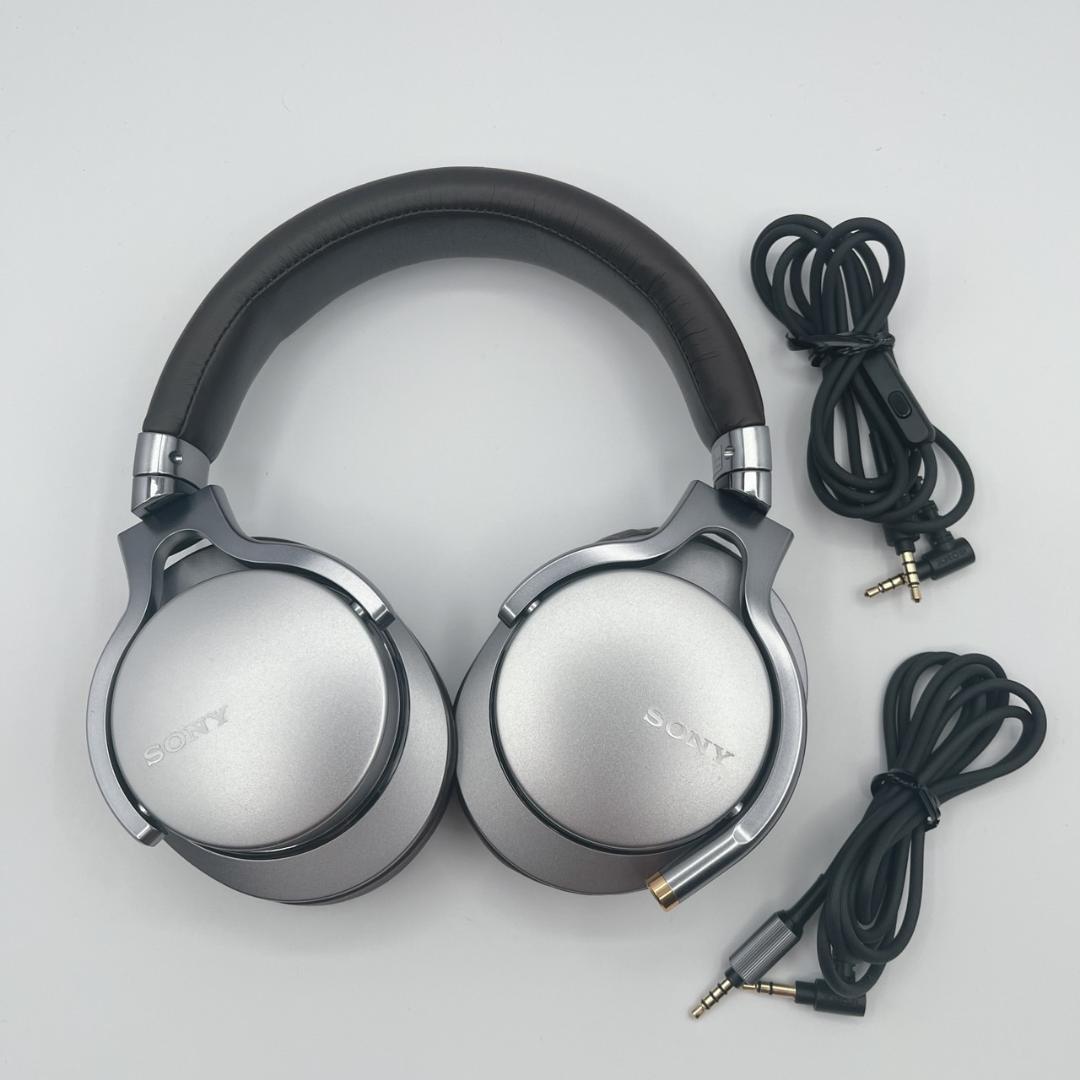 SONY MDR-1A　有線ヘッドホン　シルバー　ブラウン