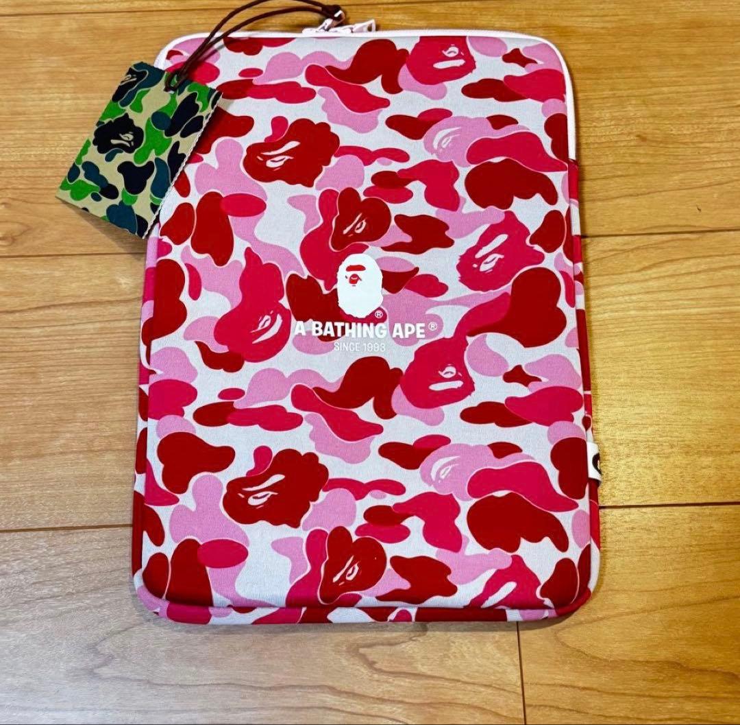 ノートPCケース A BATHING APE ABC PINK CAMO PC CASE