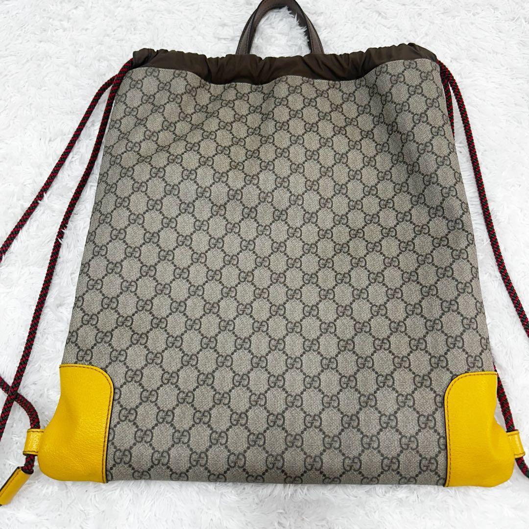 美品✨GUCCI GGスプリーム ドローストリング ナップサック 2way