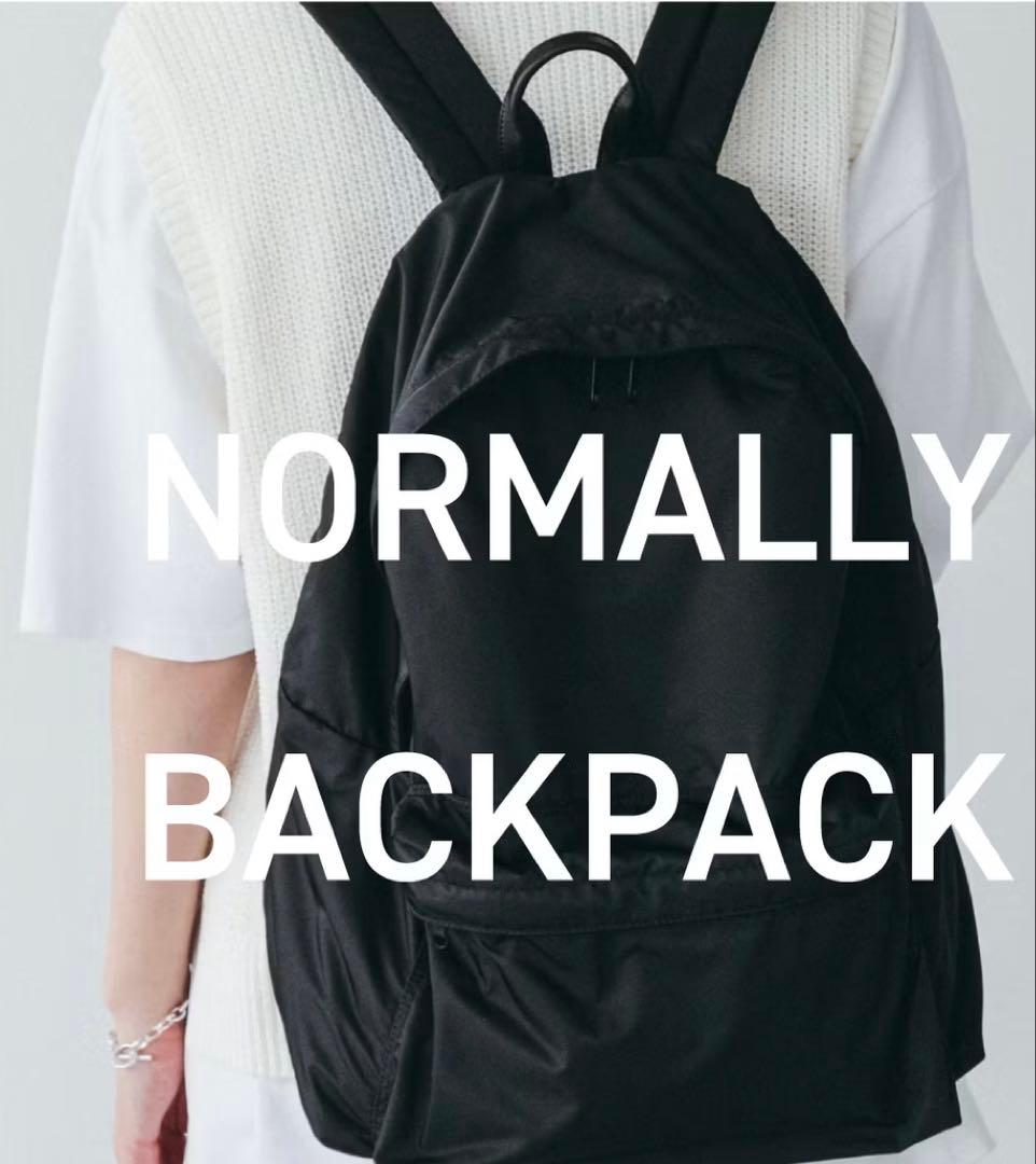 北欧暮らしの道具店NORMALLY バックパックリュックブラックレディースメンズ