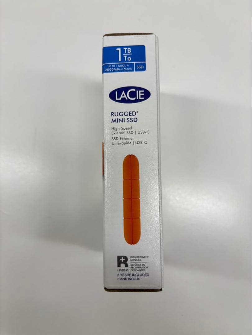 外付けハードディスク・ドライブ LACIE RUGGED MINI SSD 1TB USB-C