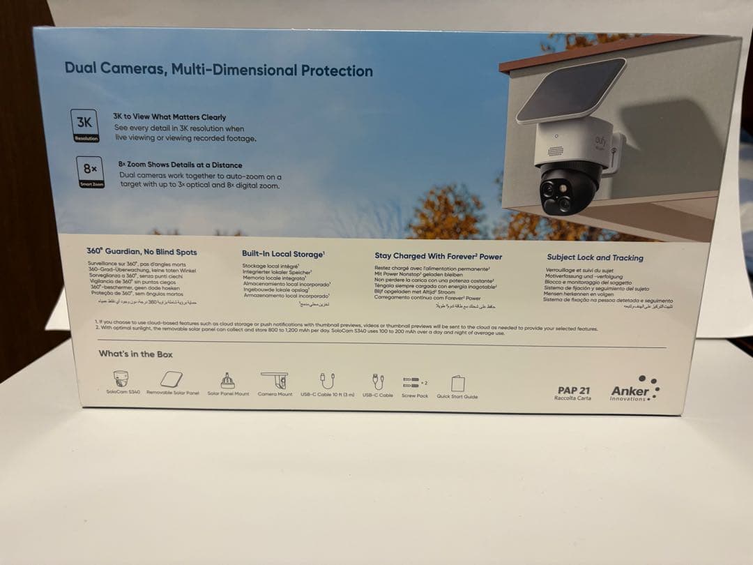 ねこ　新品anker eufy Security SoloCam S340