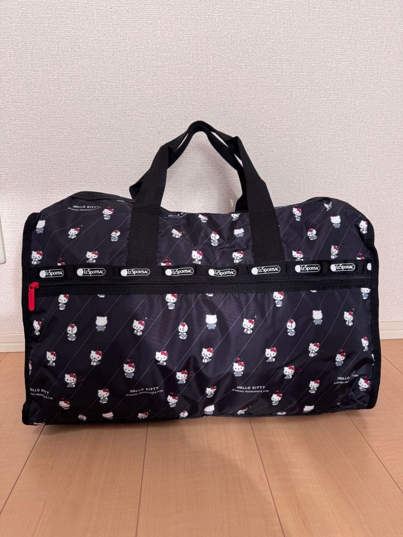 レスポートサック　サンリオ　ハローキティ ボストンバッグ　ポーチキーホルダー付き
