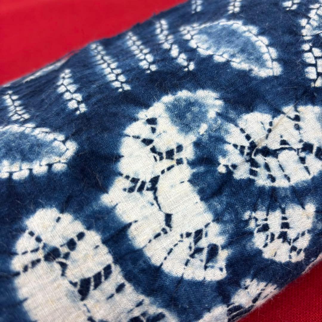 最終価格‼︎藍染絞り浴衣反物　藍染絞り布 未使用品
