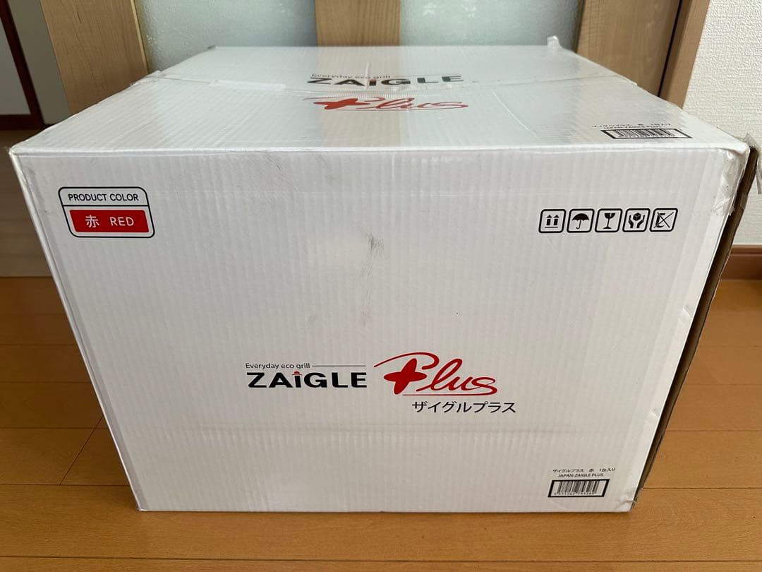 【新品未使用品】ZAIGLE Plus ザイグルプラス 遠赤外線グリル　レッド