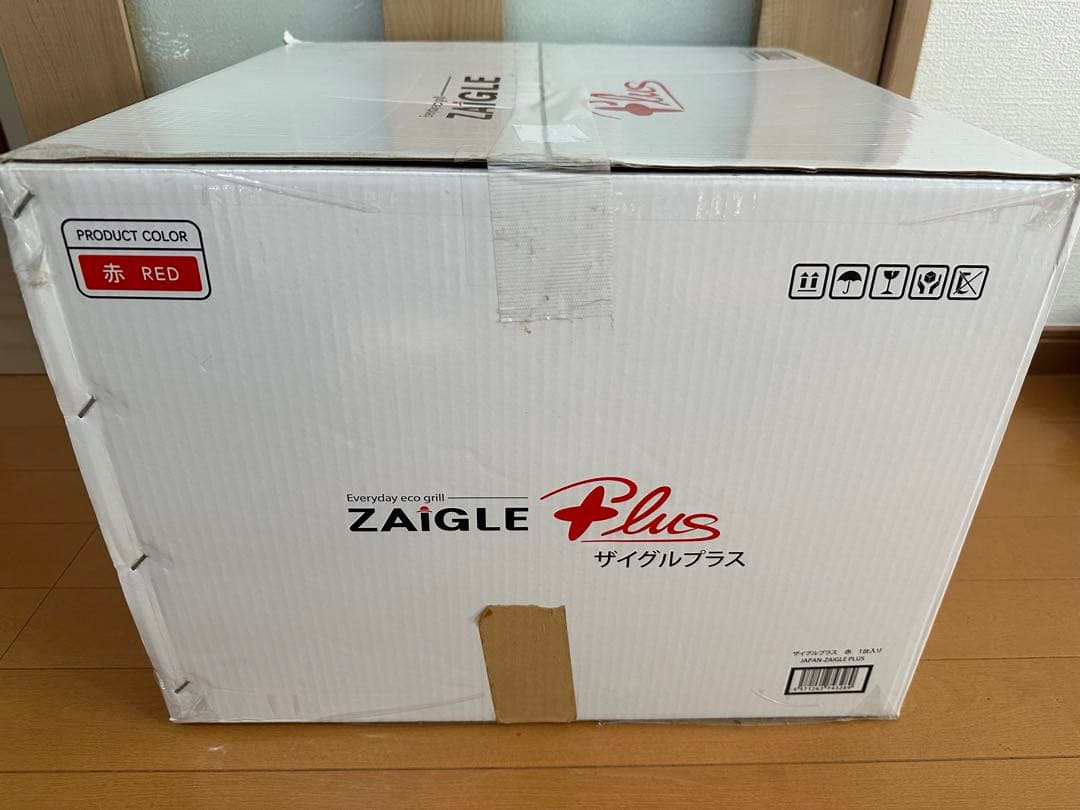 【新品未使用品】ZAIGLE Plus ザイグルプラス 遠赤外線グリル　レッド