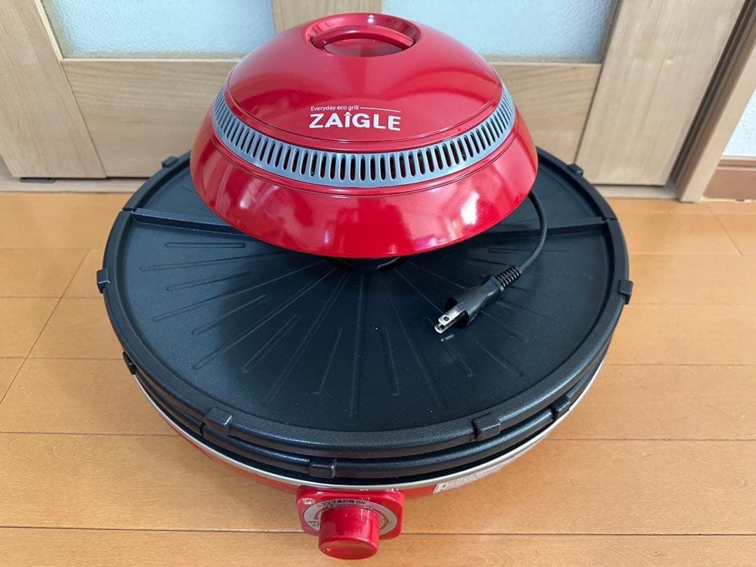 【新品未使用品】ZAIGLE Plus ザイグルプラス 遠赤外線グリル　レッド