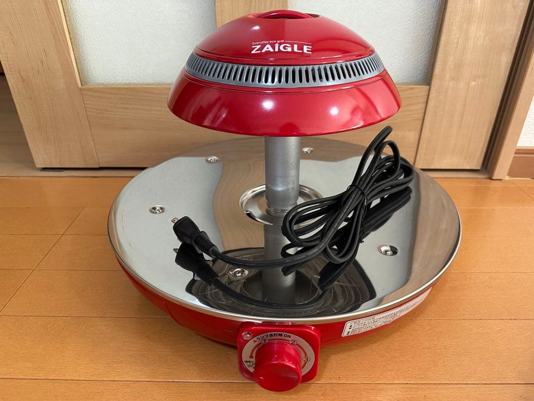 【新品未使用品】ZAIGLE Plus ザイグルプラス 遠赤外線グリル　レッド