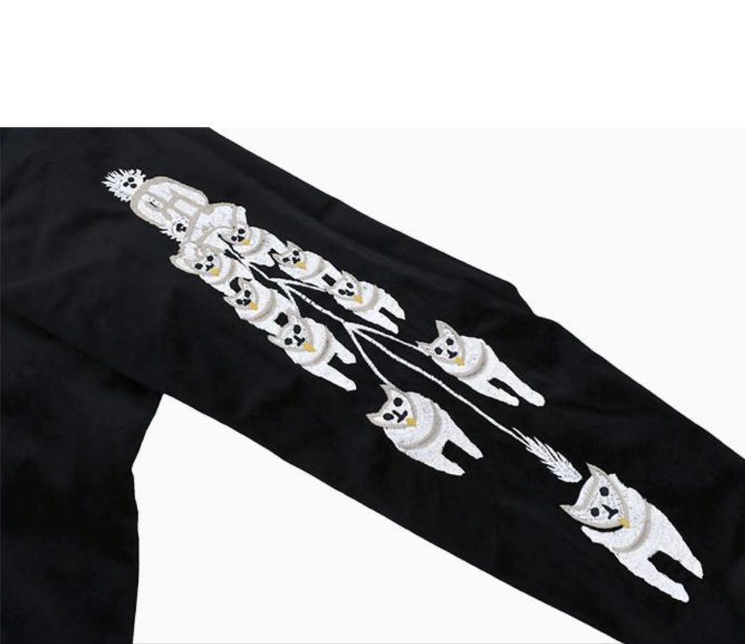 HOUSTON スカジャンメンズ アラスカ ベルベティーン スーベニア