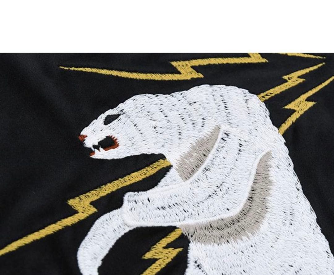 HOUSTON スカジャンメンズ アラスカ ベルベティーン スーベニア