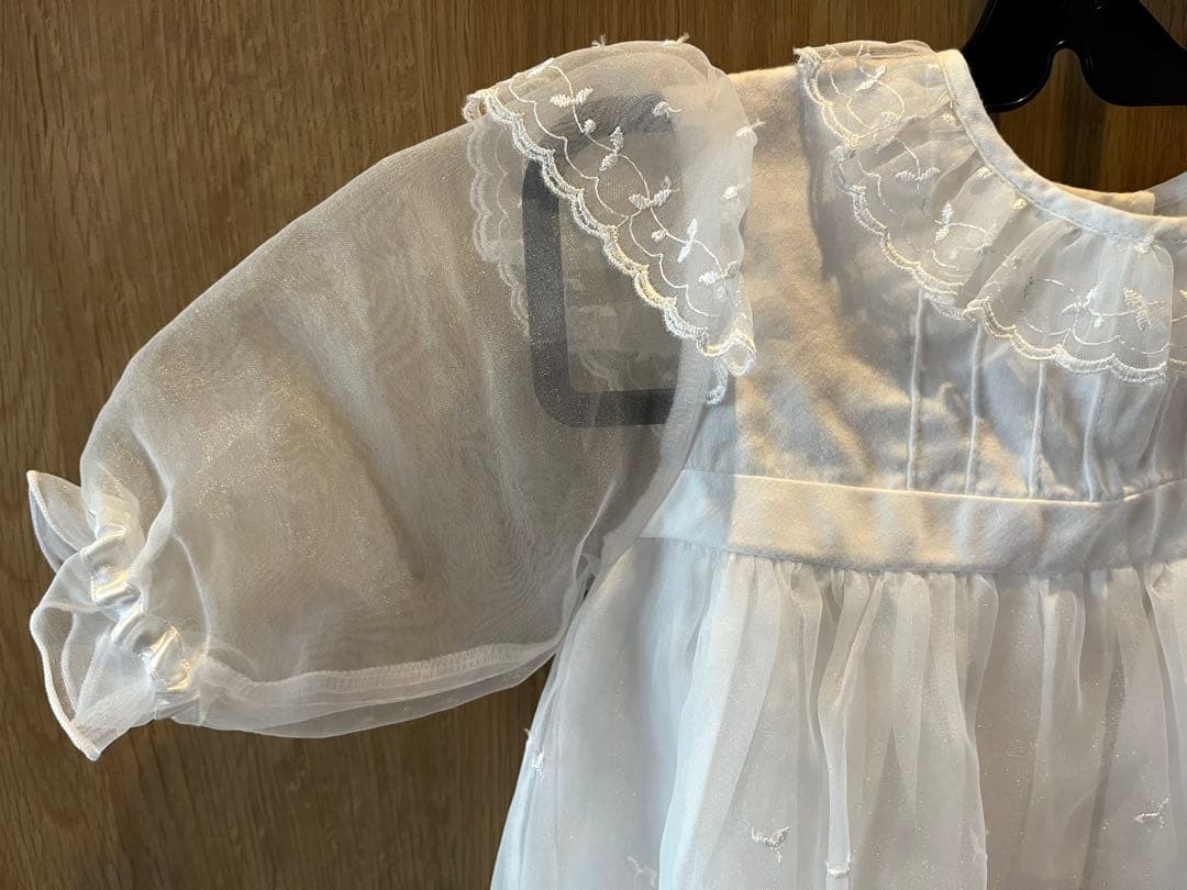 【くまちゃん】ファミリア セレモニー用ベビードレス 帽子セット