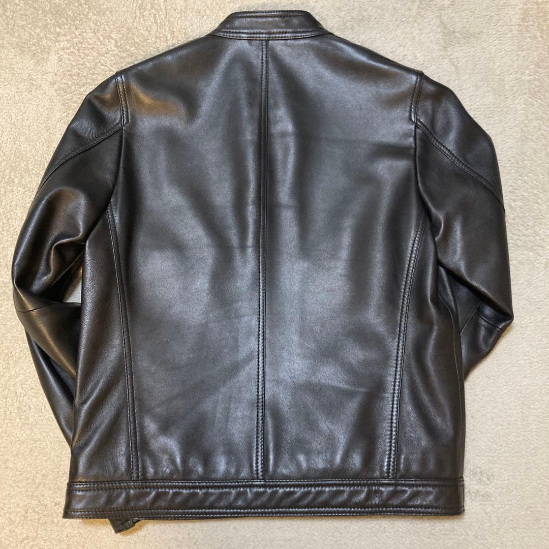 ESTNATION ブラック レザー シングルライダース