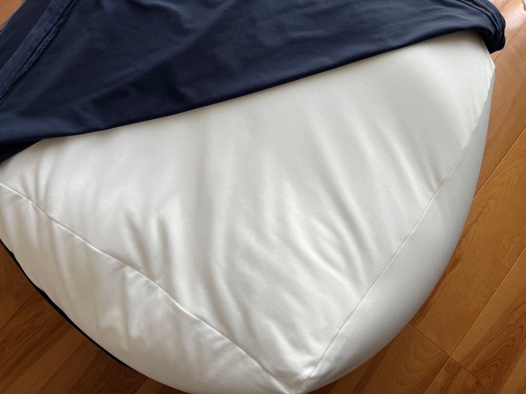 【ほぼ未使用】無印良品 体にフィットするソファ大・ネイビー 65×65×43cm