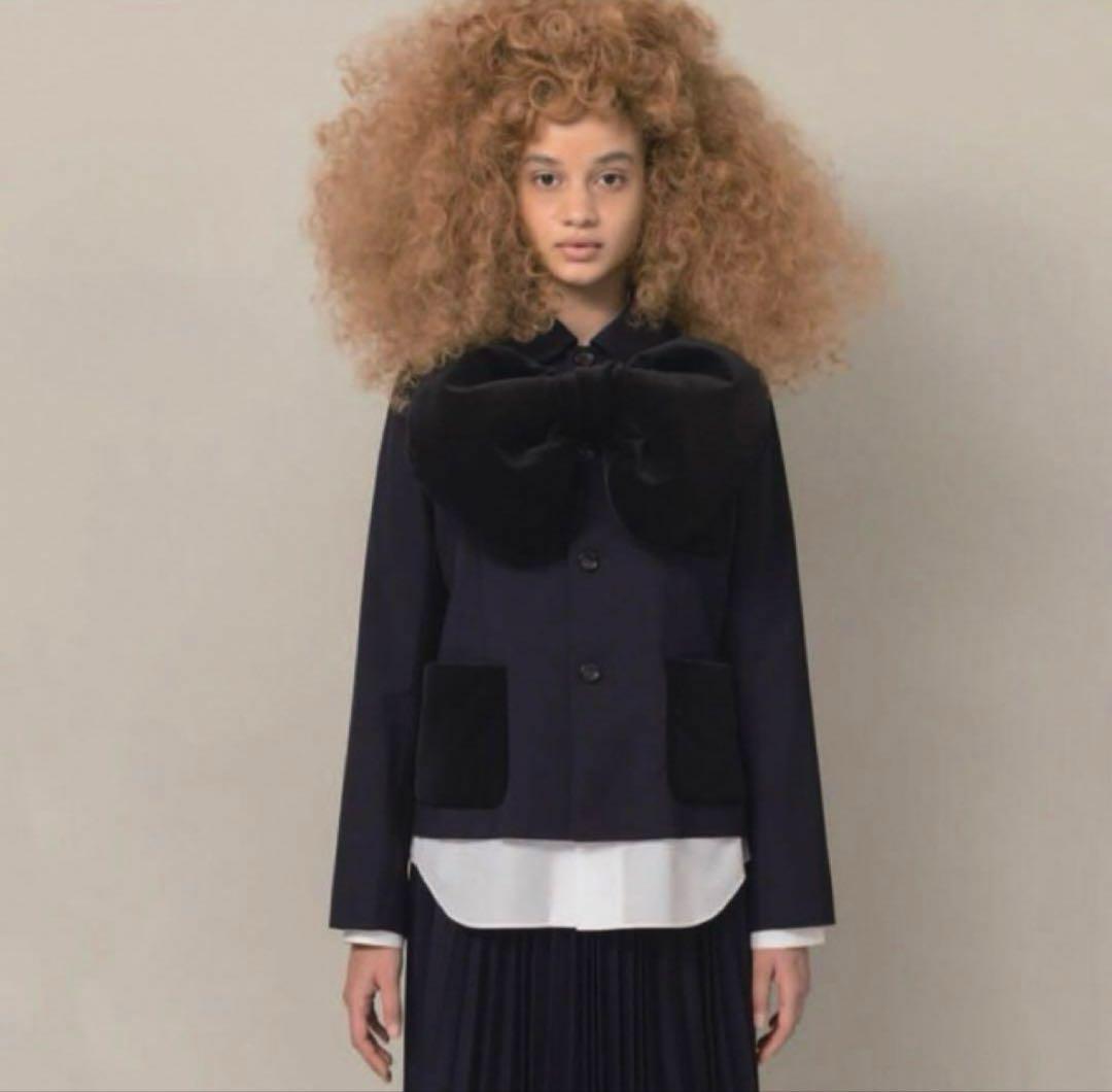 新品未使用タグ付　コムデギャルソンガール　ビッグリボン　ブローチ　ブラック