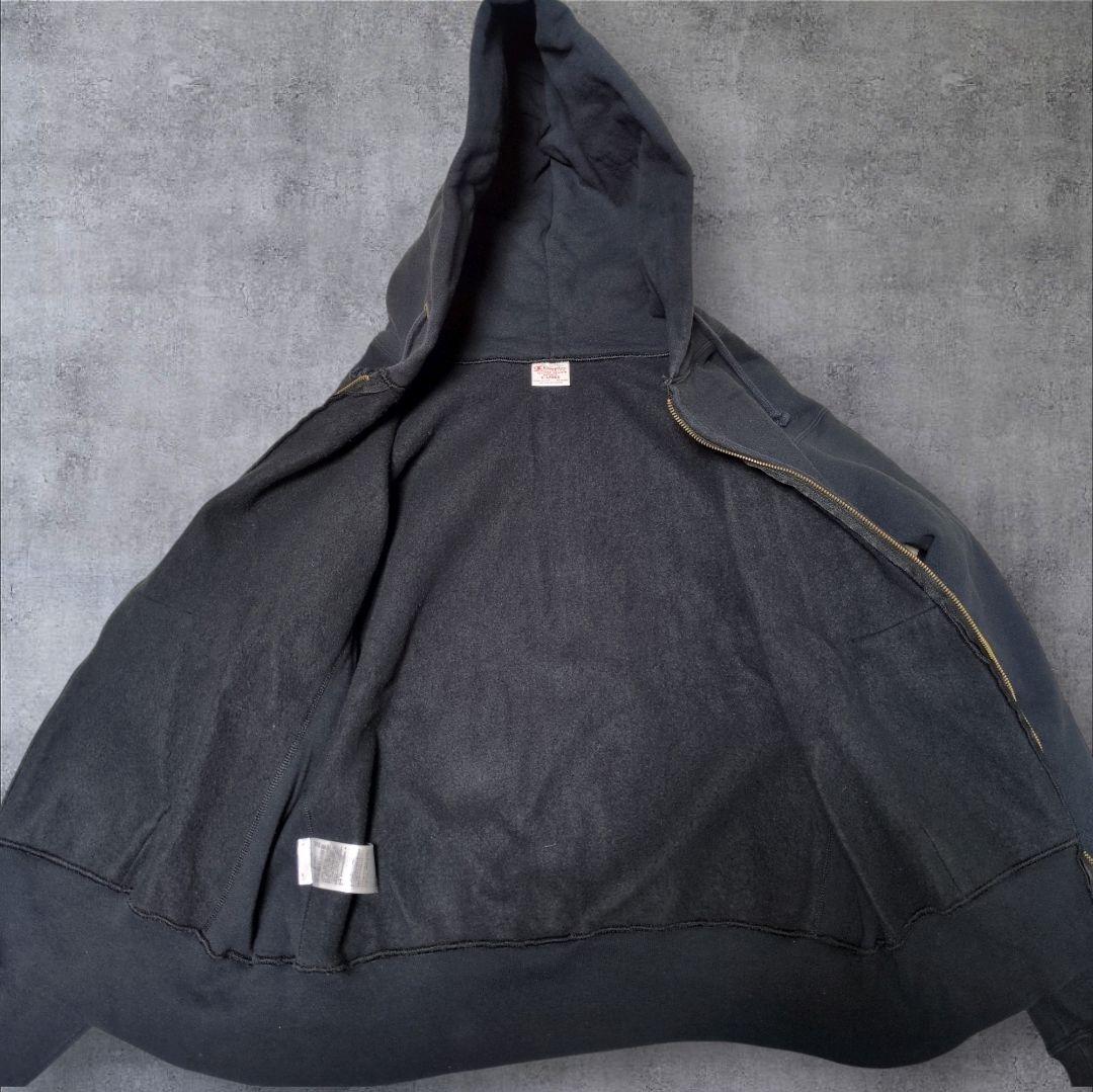 美品✨チャンピオン USA製 赤タグ リバースウィーブ パーカー XL 黒