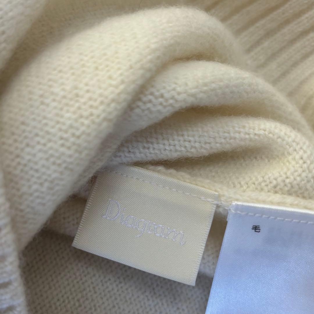 美品✨24AW diagram クーマラムニット カーディガン 定価3万