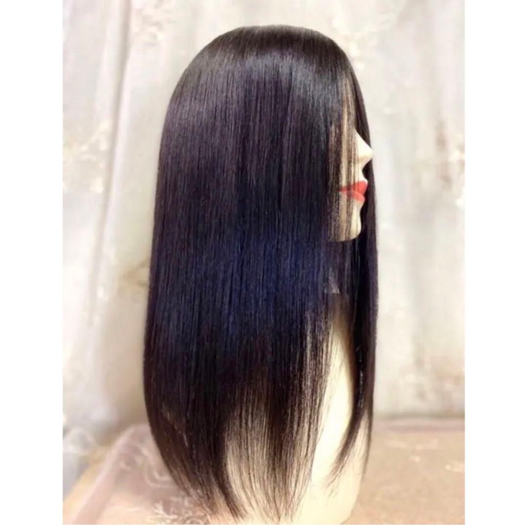 高級レミー人毛100% 自然色　SM 50㎝リアルスキン　レミー人毛医療用