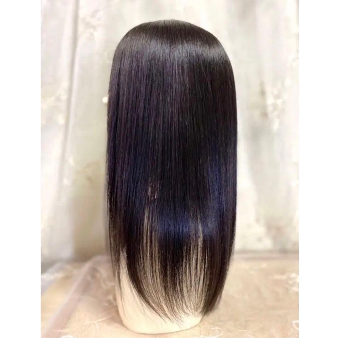 高級レミー人毛100% 自然色　SM 50㎝リアルスキン　レミー人毛医療用