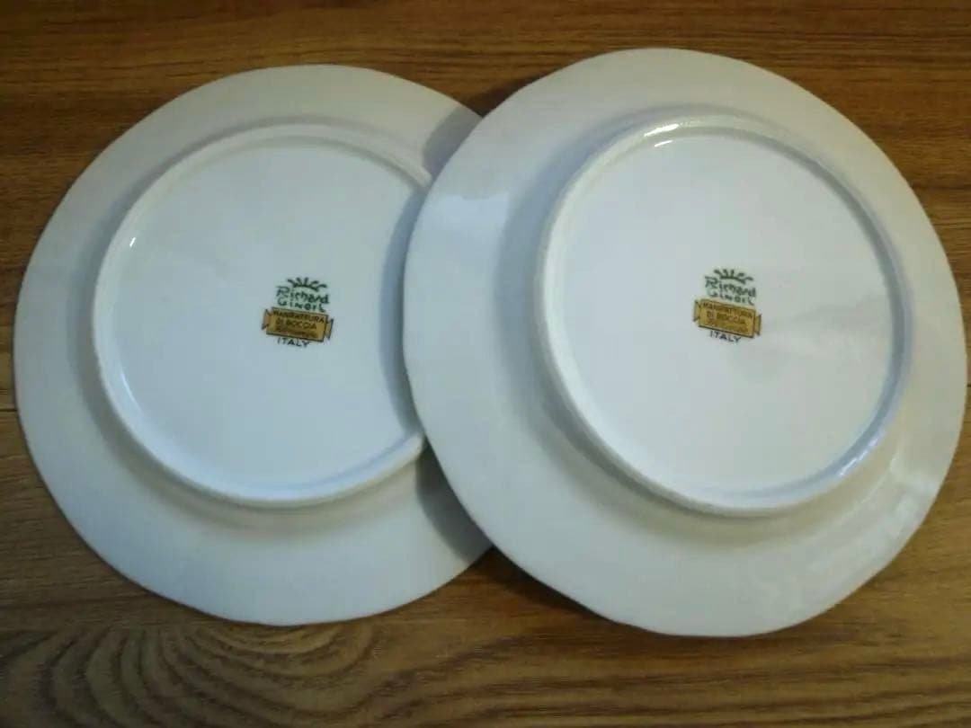 【春子】ジノリ プリンセスローズ 19㎝ プレート、2枚